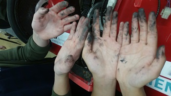 Dirty hands